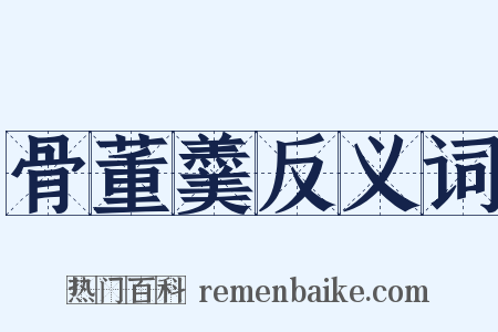 骨董羹反义词是什么意思的图片